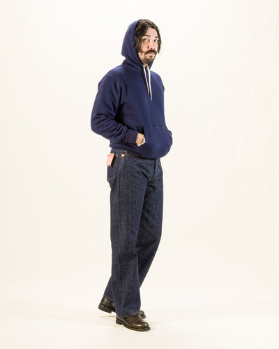 The Real McCoy's 10 oz Loopwheel Hooded Sweatshirt - Navy - Standard & Strange