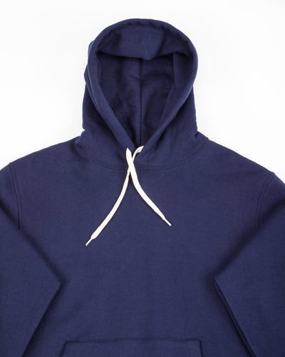 The Real McCoy's 10 oz Loopwheel Hooded Sweatshirt - Navy - Standard & Strange