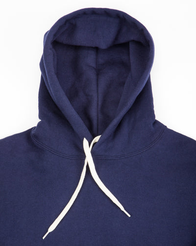 The Real McCoy's 10 oz Loopwheel Hooded Sweatshirt - Navy - Standard & Strange