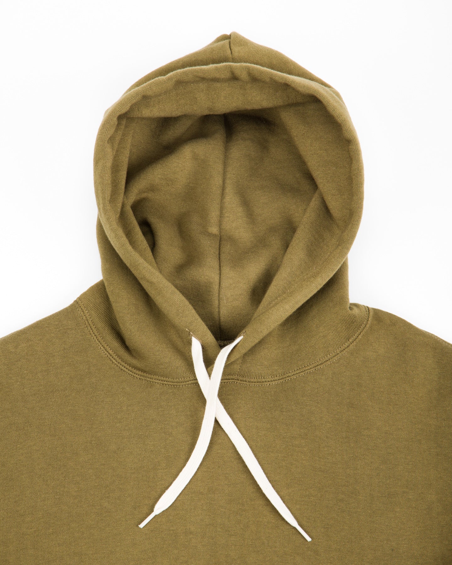 The Real McCoy's 10 oz Loopwheel Hooded Sweatshirt - Olive - Standard & Strange
