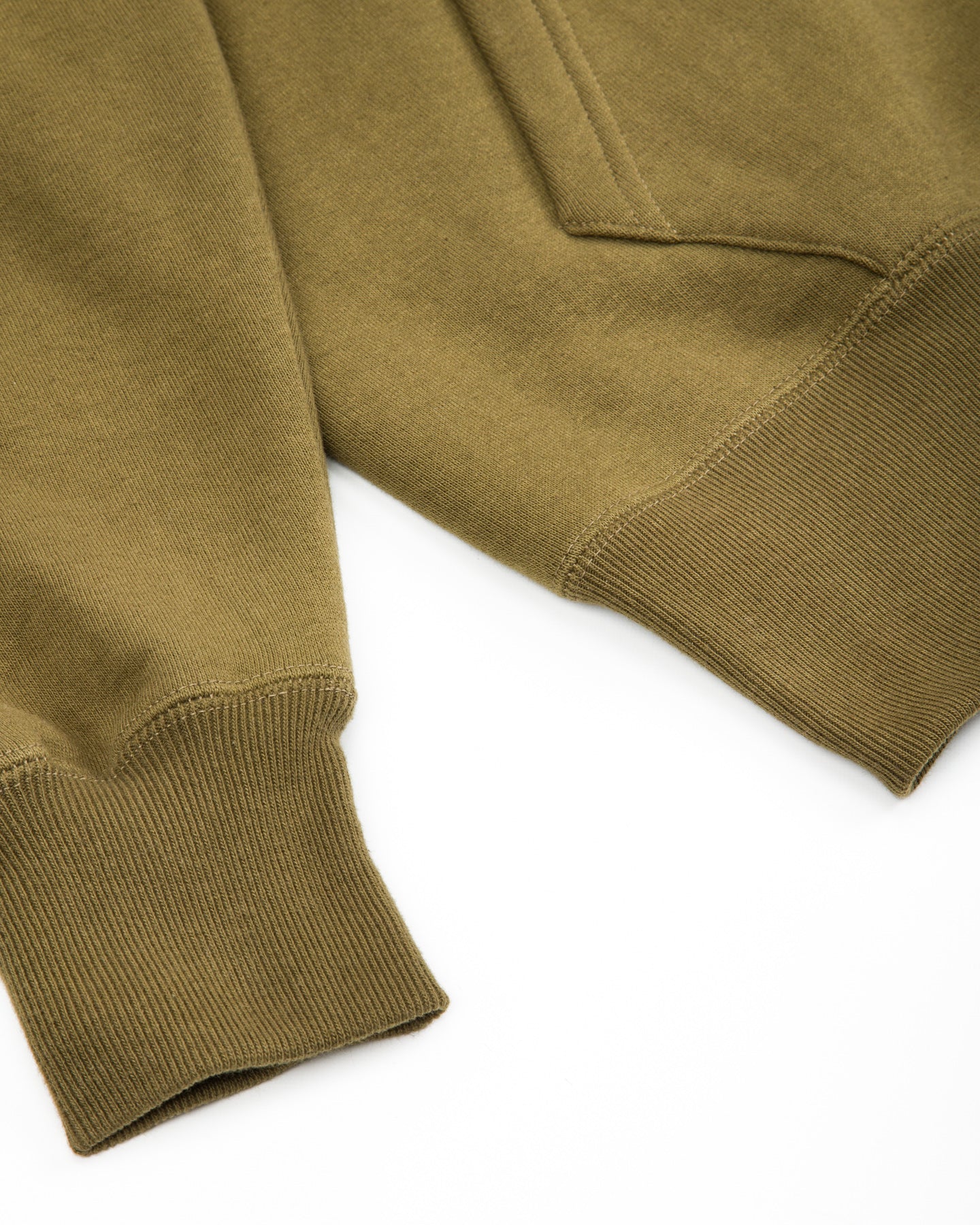 The Real McCoy's 10 oz Loopwheel Hooded Sweatshirt - Olive - Standard & Strange