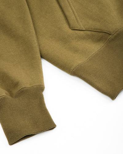 The Real McCoy's 10 oz Loopwheel Hooded Sweatshirt - Olive - Standard & Strange