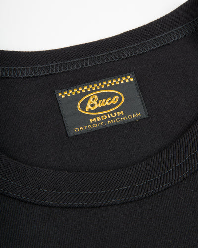The Real McCoy's Buco L/S Tee / Riding Togs - Black - Standard & Strange