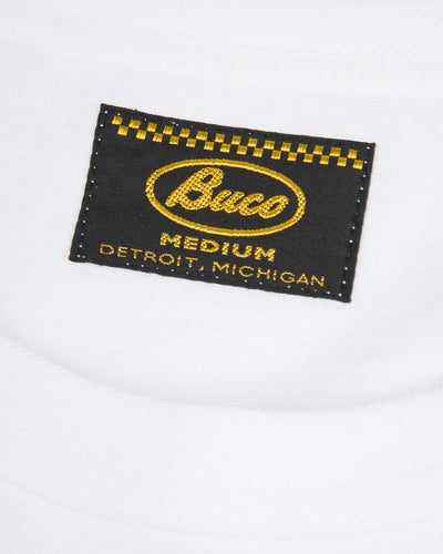 The Real McCoy's Buco L/S Tee / Riding Togs - White - Standard & Strange