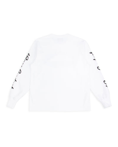 The Real McCoy's Buco L/S Tee / Riding Togs - White - Standard & Strange