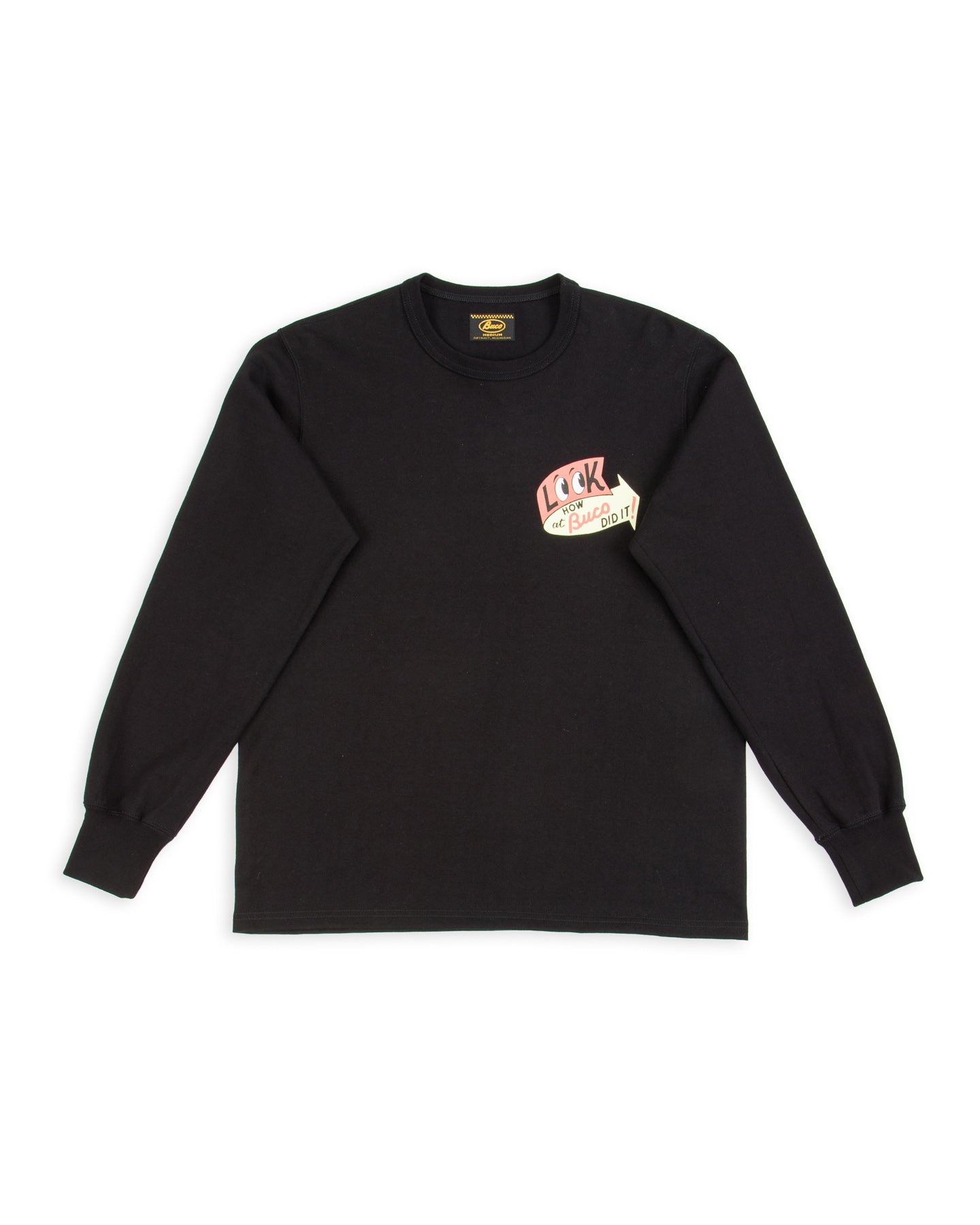 Buco L/S Tee /LOOK AT HOW BUCO DID IT! - Black – Standard & Strange Buco L/S Tee /LOOK AT HOW BUCO DID IT! - Black – Standard & Strange