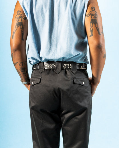 The Real McCoy's Buco Motorcycle Belt / Smoky Jim - Black - Standard & Strange