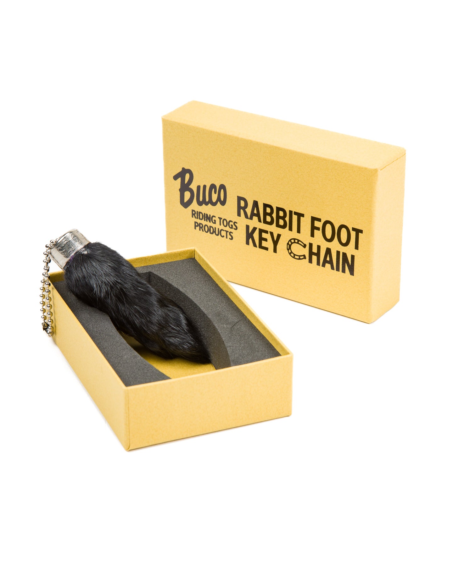 The Real McCoy's Buco Rabbit Foot Key Chain - Black - Standard & Strange