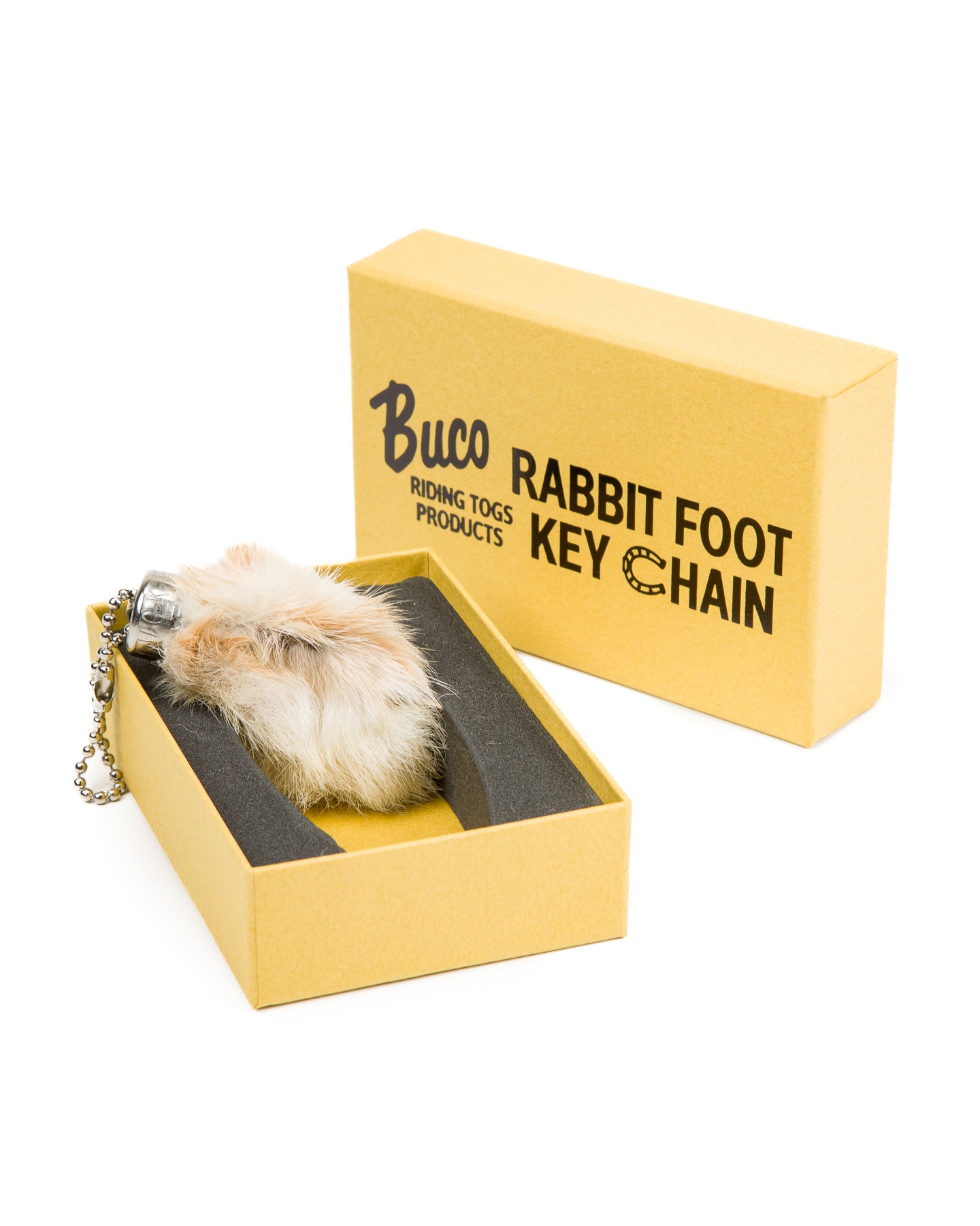 The Real McCoy's Buco Rabbit Foot Key Chain - White - Standard & Strange