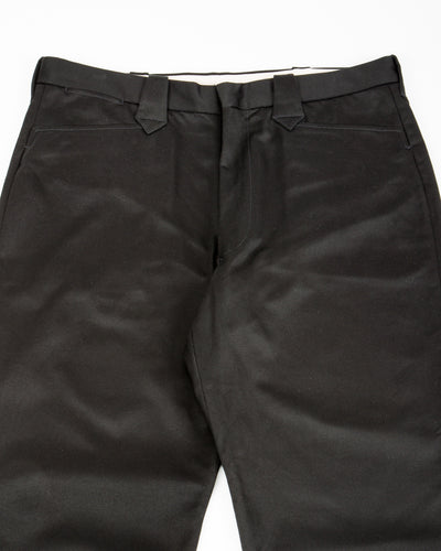The Real McCoy's Cotton Drill Western Trousers - Black - Standard & Strange