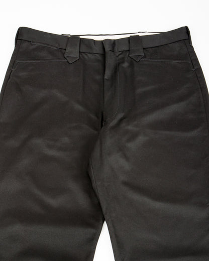 The Real McCoy's Cotton Drill Western Trousers - Black - Standard & Strange