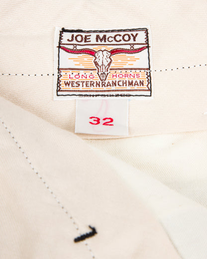 The Real McCoy's Cotton Drill Western Trousers - Black - Standard & Strange