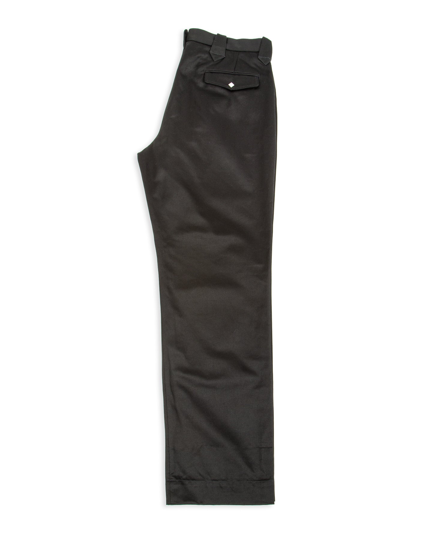 The Real McCoy's Cotton Drill Western Trousers - Black - Standard & Strange