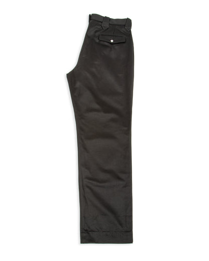 The Real McCoy's Cotton Drill Western Trousers - Black - Standard & Strange
