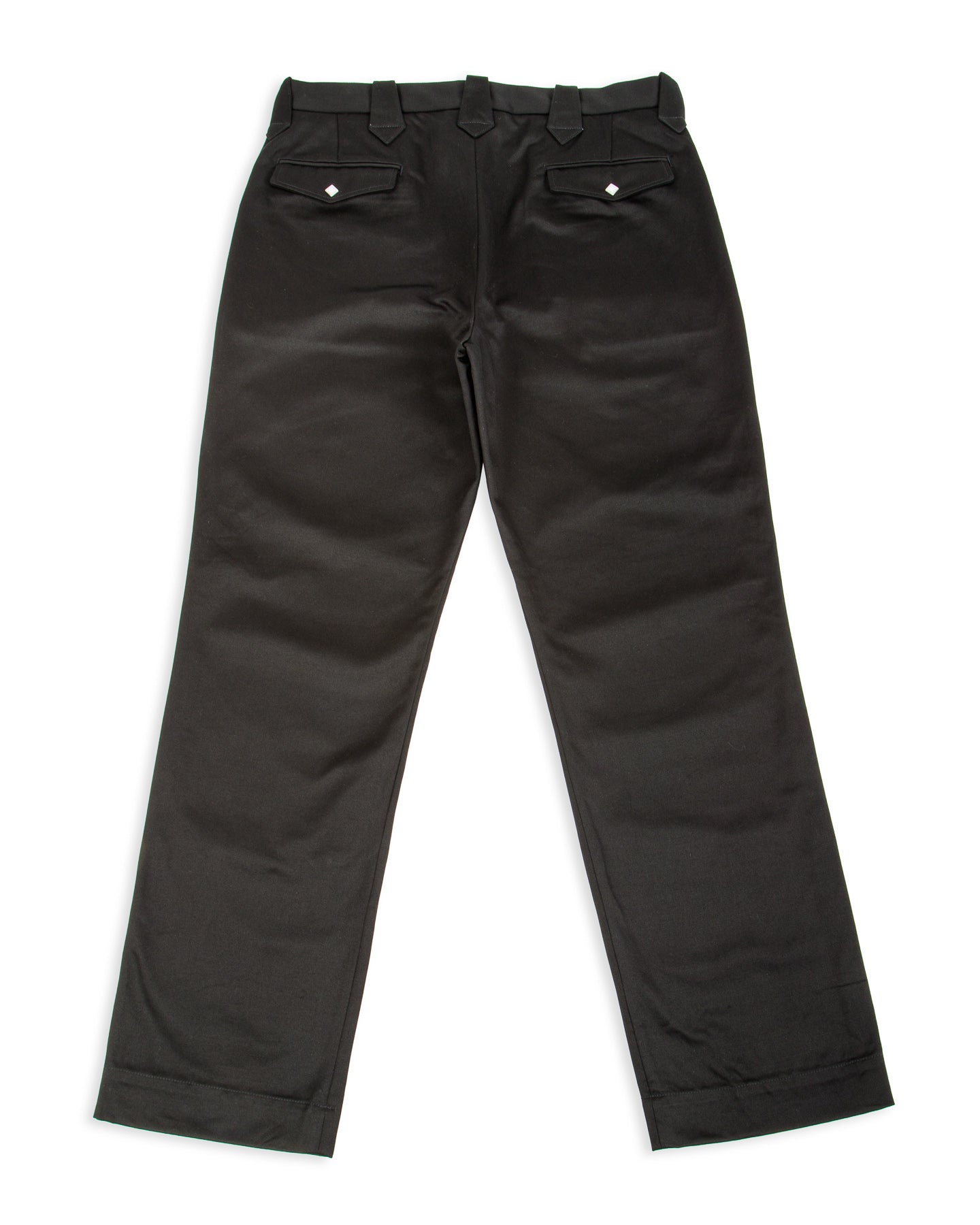 The Real McCoy's Cotton Drill Western Trousers - Black - Standard & Strange