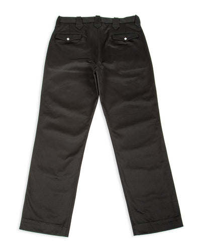 The Real McCoy's Cotton Drill Western Trousers - Black - Standard & Strange