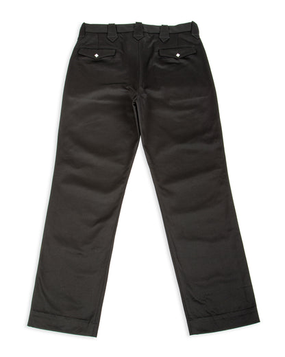 The Real McCoy's Cotton Drill Western Trousers - Black - Standard & Strange