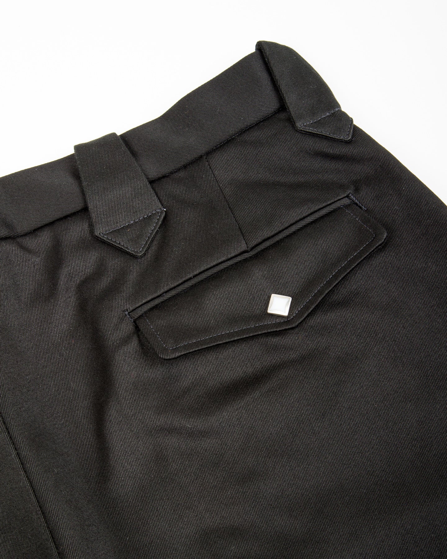 The Real McCoy's Cotton Drill Western Trousers - Black - Standard & Strange