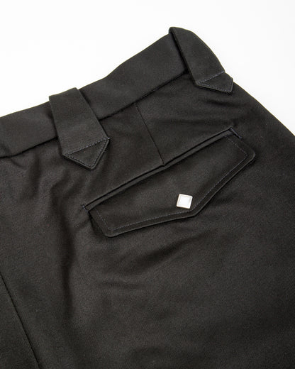 The Real McCoy's Cotton Drill Western Trousers - Black - Standard & Strange