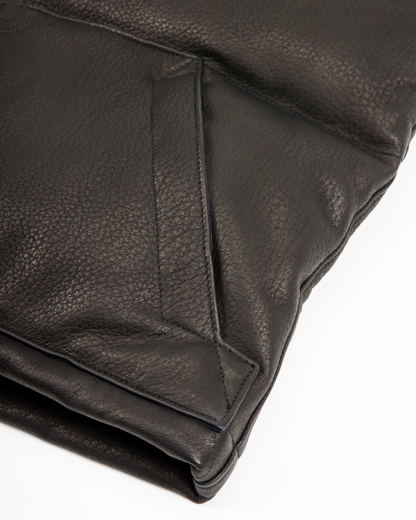 The Real McCoy's Deerskin Down Vest (221 Model) - Black - Standard & Strange