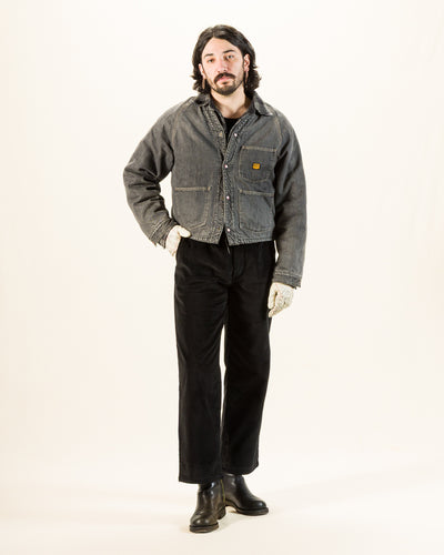 The Real McCoy's Double-Pleat Corduroy Trousers - Black - Standard & Strange