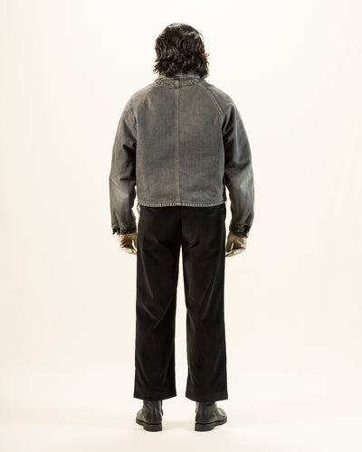 The Real McCoy's Double-Pleat Corduroy Trousers - Black - Standard & Strange