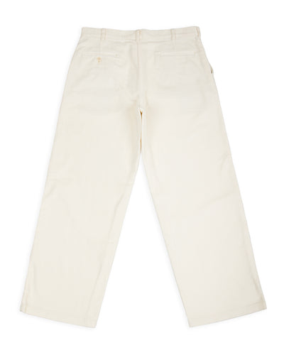 The Real McCoy's Double-Pleat Corduroy Trousers - White - Standard & Strange