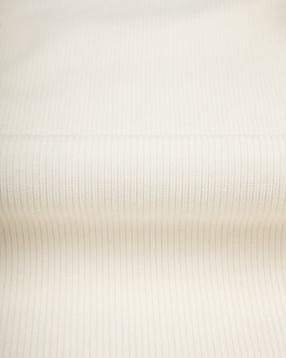 Double-Pleat Corduroy Trousers - White