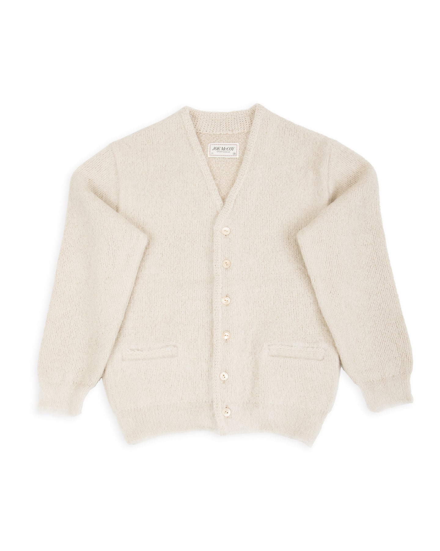 Joe McCoy Mohair Cardigan - Beige – Standard & Strange