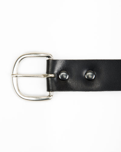 The Real McCoy's Joe McCoy Narrow Width Belt - Black - Standard & Strange
