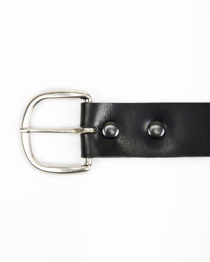 The Real McCoy's Joe McCoy Narrow Width Belt - Black - Standard & Strange