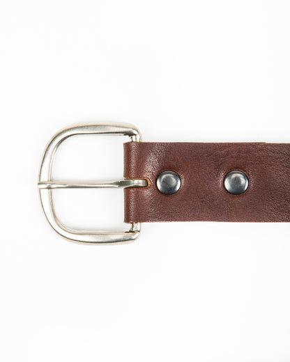 The Real McCoy's Joe McCoy Narrow Width Belt - Brown - Standard & Strange