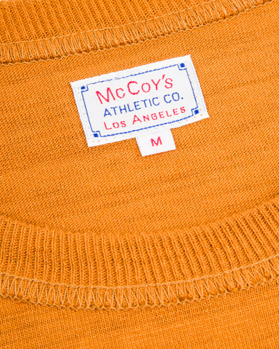 The Real McCoy's Loopwheeled Athletic Tee - Mustard - Standard & Strange