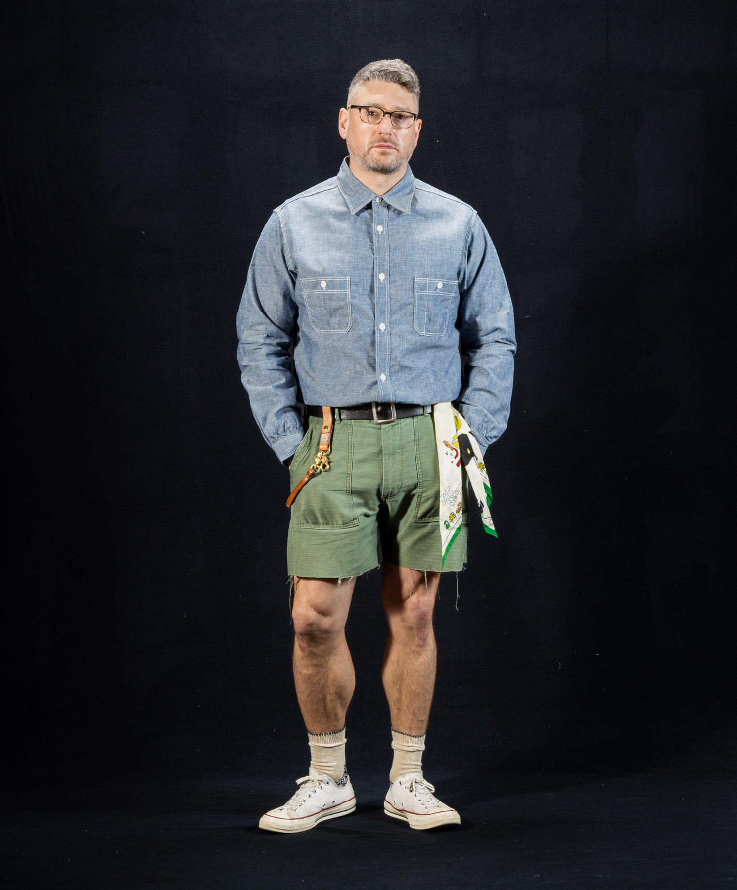 8HU Chambray Serviceman Work Shirt - Light Blue – Standard & Strange