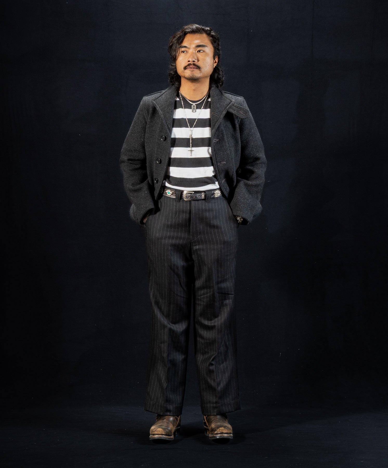 The Real McCoy's U.S. Navy Submarine Jacket - Charcoal - Standard & Strange