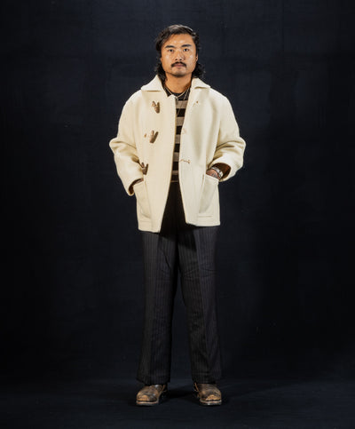 The Real McCoy's WWII British Fearnought Duffle Coat, ARP - Ecru - Standard & Strange