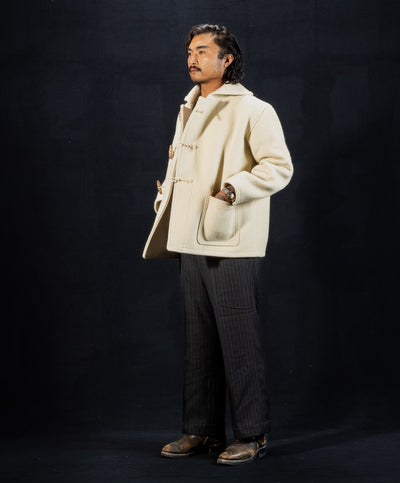 The Real McCoy's WWII British Fearnought Duffle Coat, ARP - Ecru - Standard & Strange