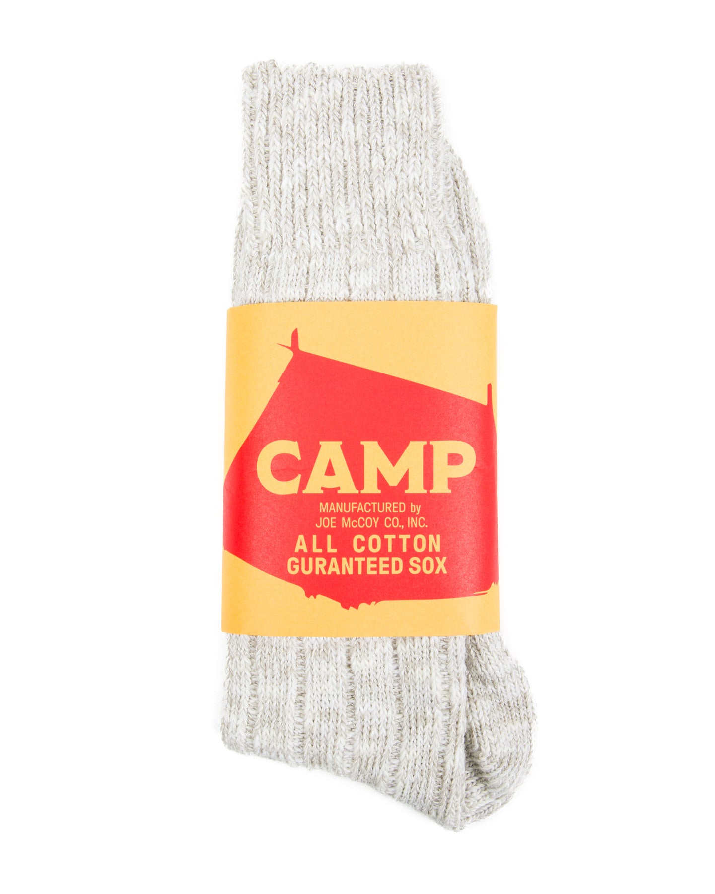 The Real McCoy's Outdoor Socks 'Camp' - Snow Gray - Standard & Strange
