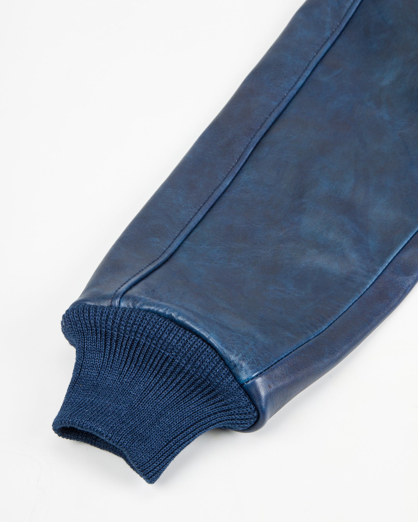 Type A-2 Leather Jacket - Indigo Dyed