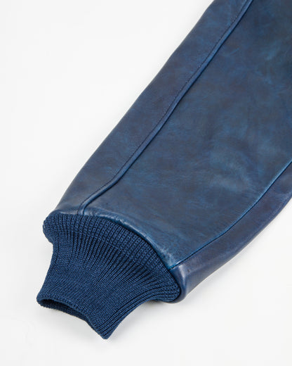 Type A-2 Leather Jacket - Indigo Dyed