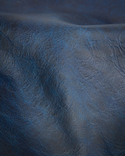 Type A-2 Leather Jacket - Indigo Dyed