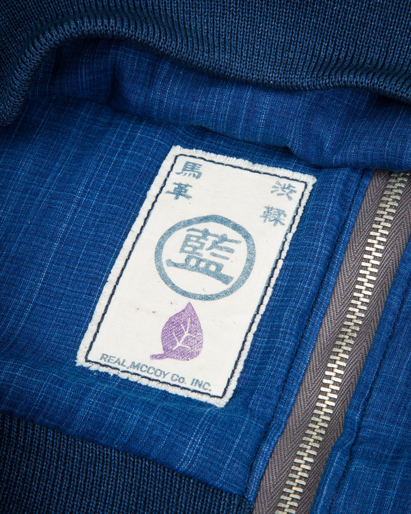 Type A-2 Leather Jacket - Indigo Dyed