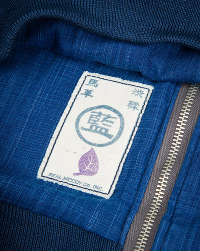 The Real McCoy's Type A-2 Leather Jacket - Indigo Dyed - Standard & Strange