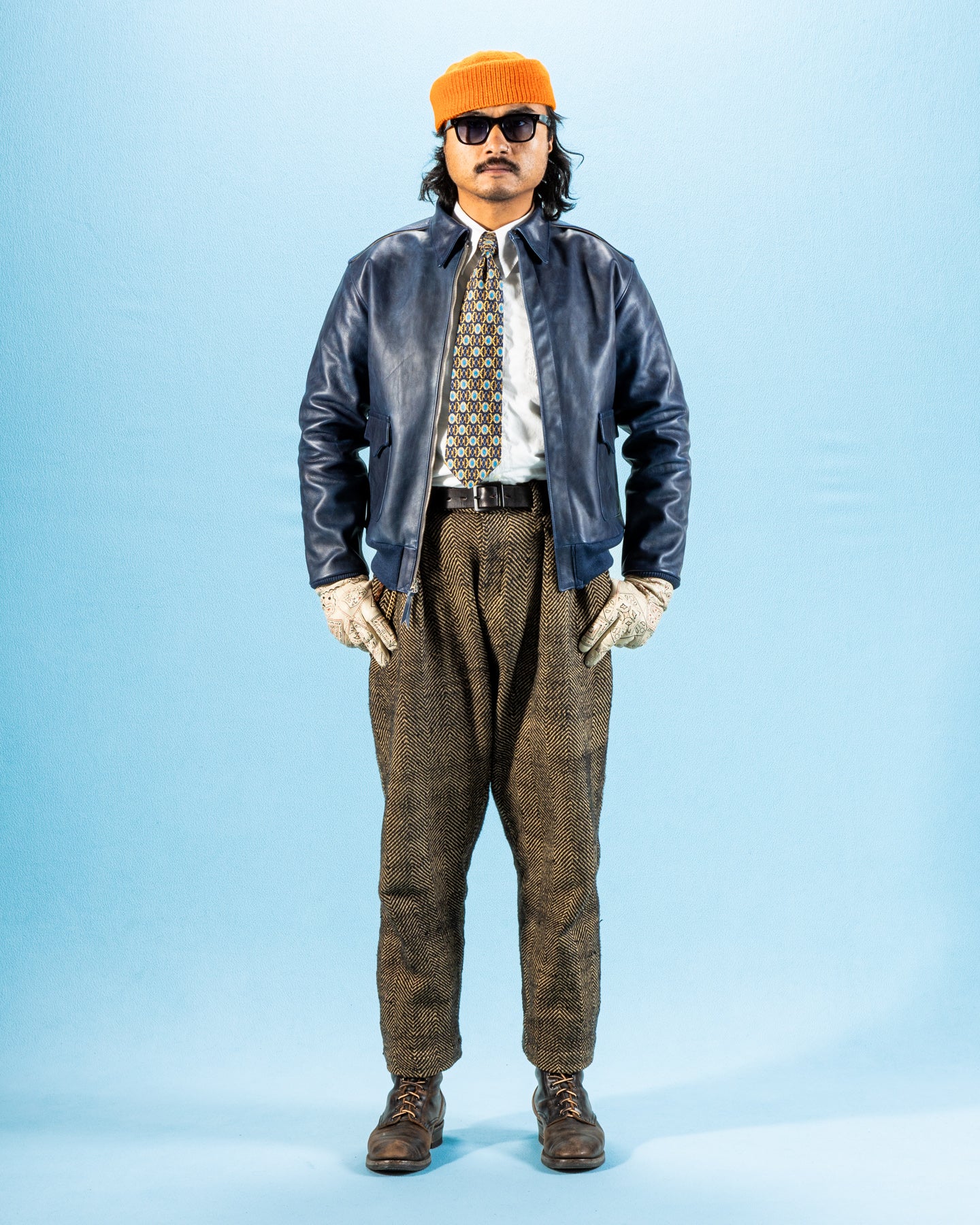 Type A-2 Leather Jacket - Indigo Dyed – Standard & Strange