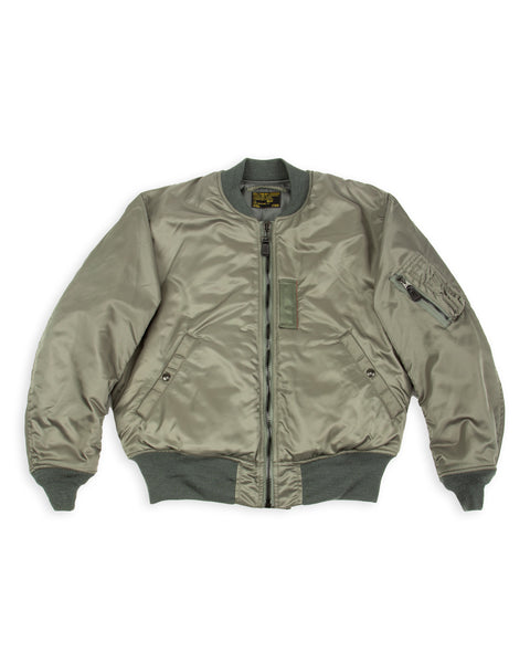 MA-1 フライトジャケットザリアルマッコイズ M オリーブグリーン Type MA-1 REAL McCOY MFG. CO. - Sage Green – Standard & Strange