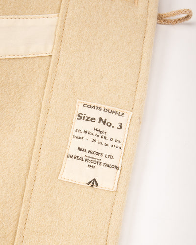The Real McCoy's WWII British Fearnought Duffle Coat, ARP - Ecru - Standard & Strange