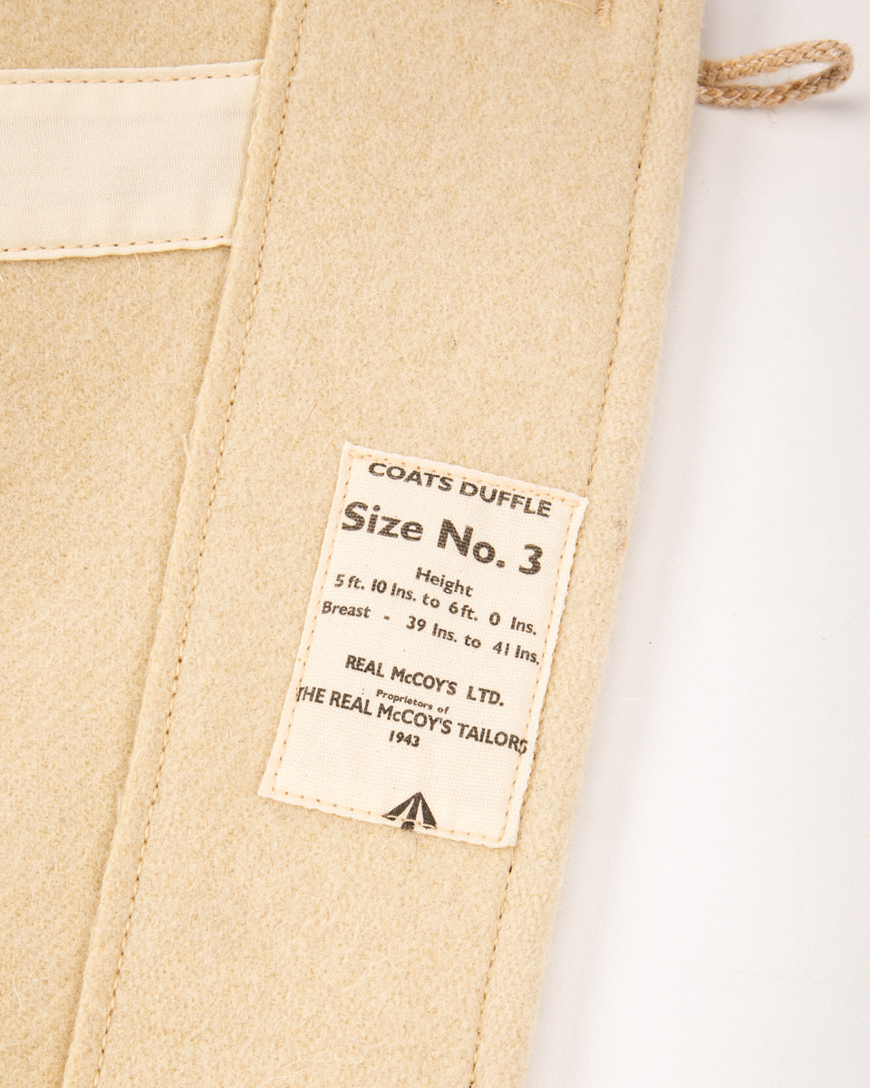 The Real McCoy's WWII British Fearnought Duffle Coat, ARP - Ecru - Standard & Strange