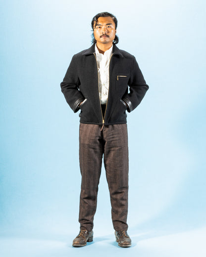 The Real McCoy's Wool Field Sports Jacket - Black - Standard & Strange