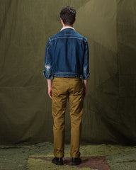 The Real McCoy's Blue Seal Chinos - Overdyed Khaki - Standard & Strange