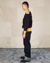 The Real McCoy's Buco Two-Tone Sweatshirt / Buco - Black/Corn - Standard & Strange